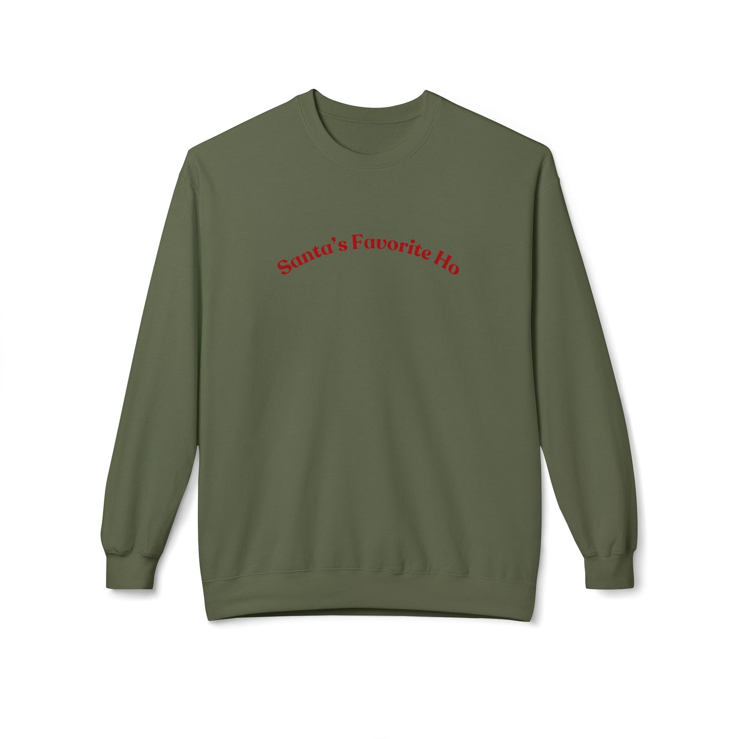 Friday Knights - Santa's Favorite Ho Fleece Crewneck Sweatshirt