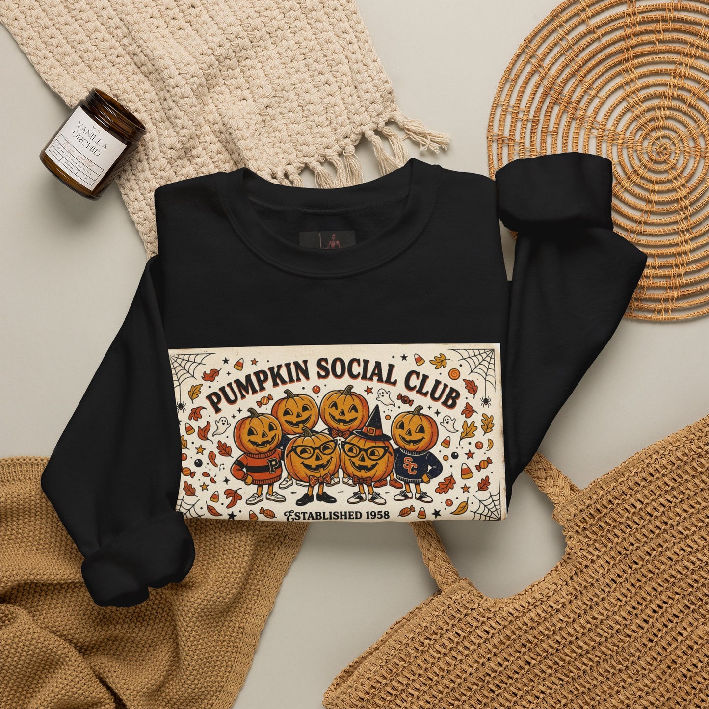 Friday Knights - Pumpkin Social Club Crewneck Sweatshirt