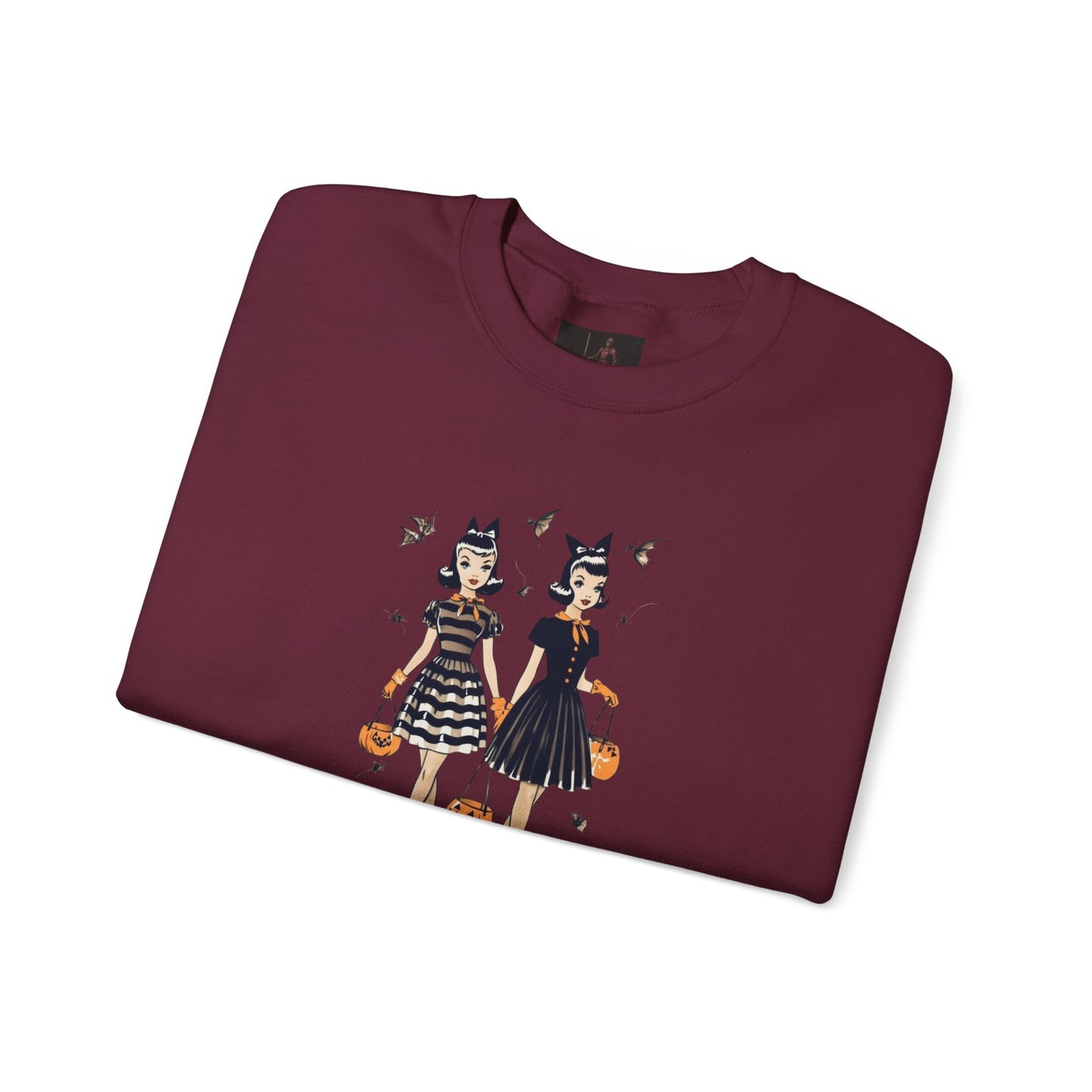 Friday Knights - Vintage Halloween Witch Sisters Sweatshirt