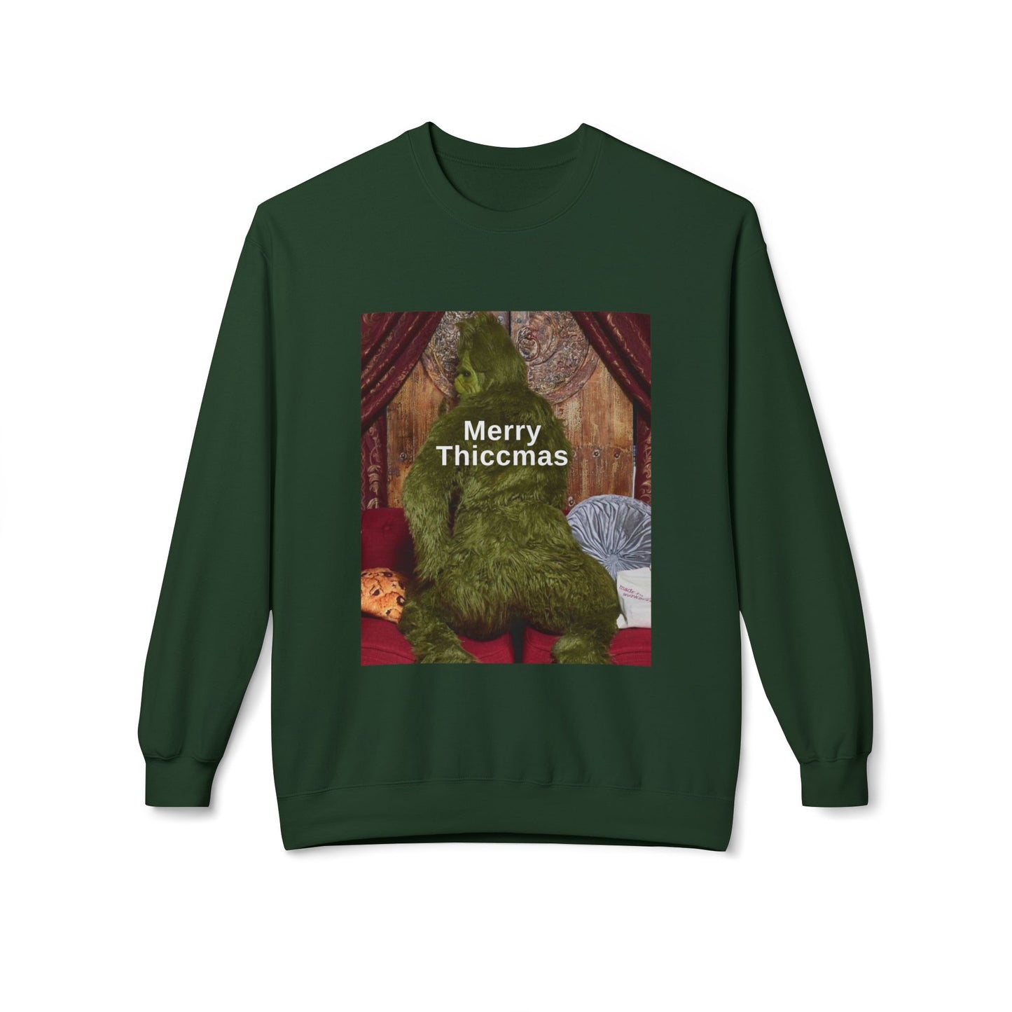 Friday Knights -  Merry Thiccmas grinch fleece sweater