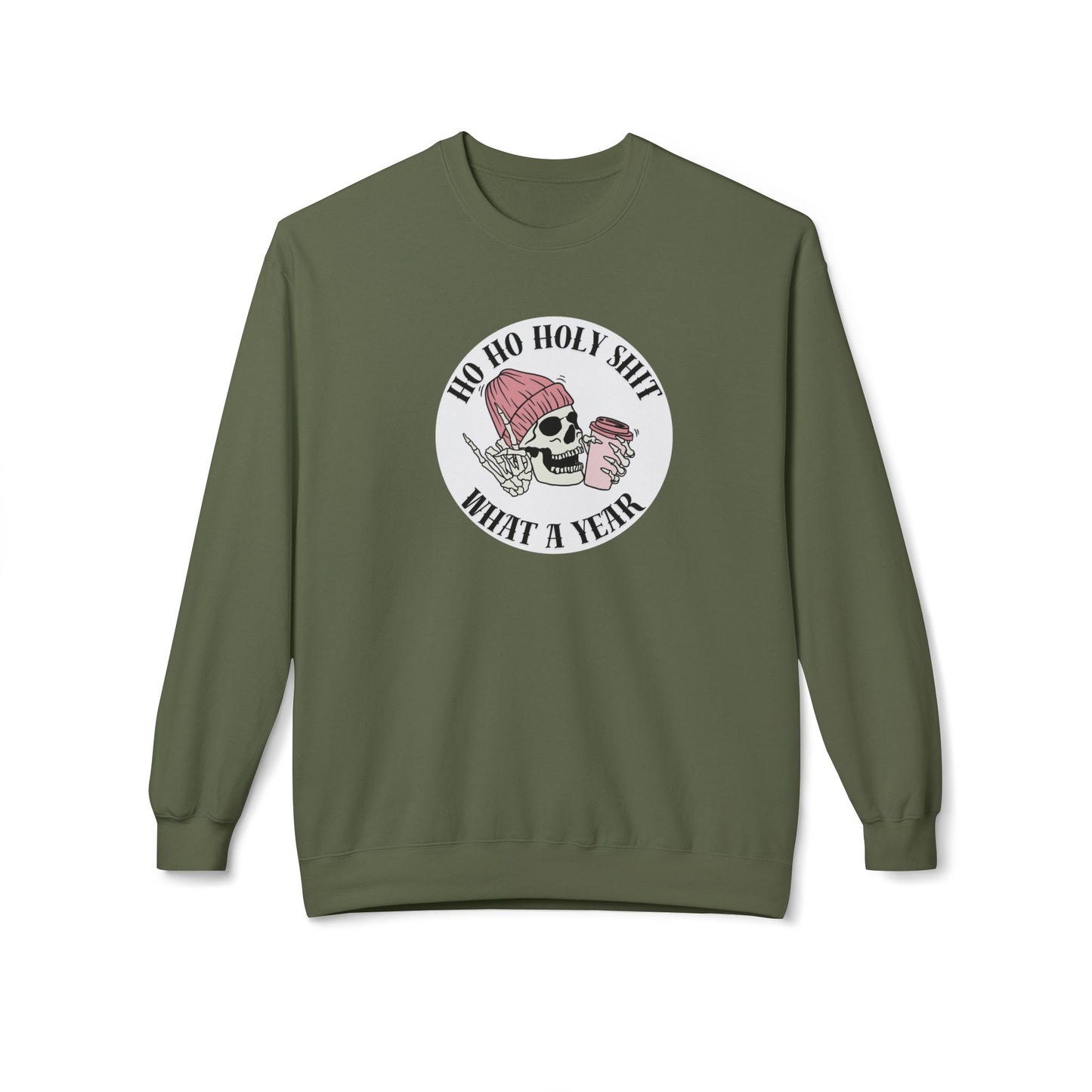 Friday Knights - 'Ho Ho Holy Shit What a Year' fleece crewneck
