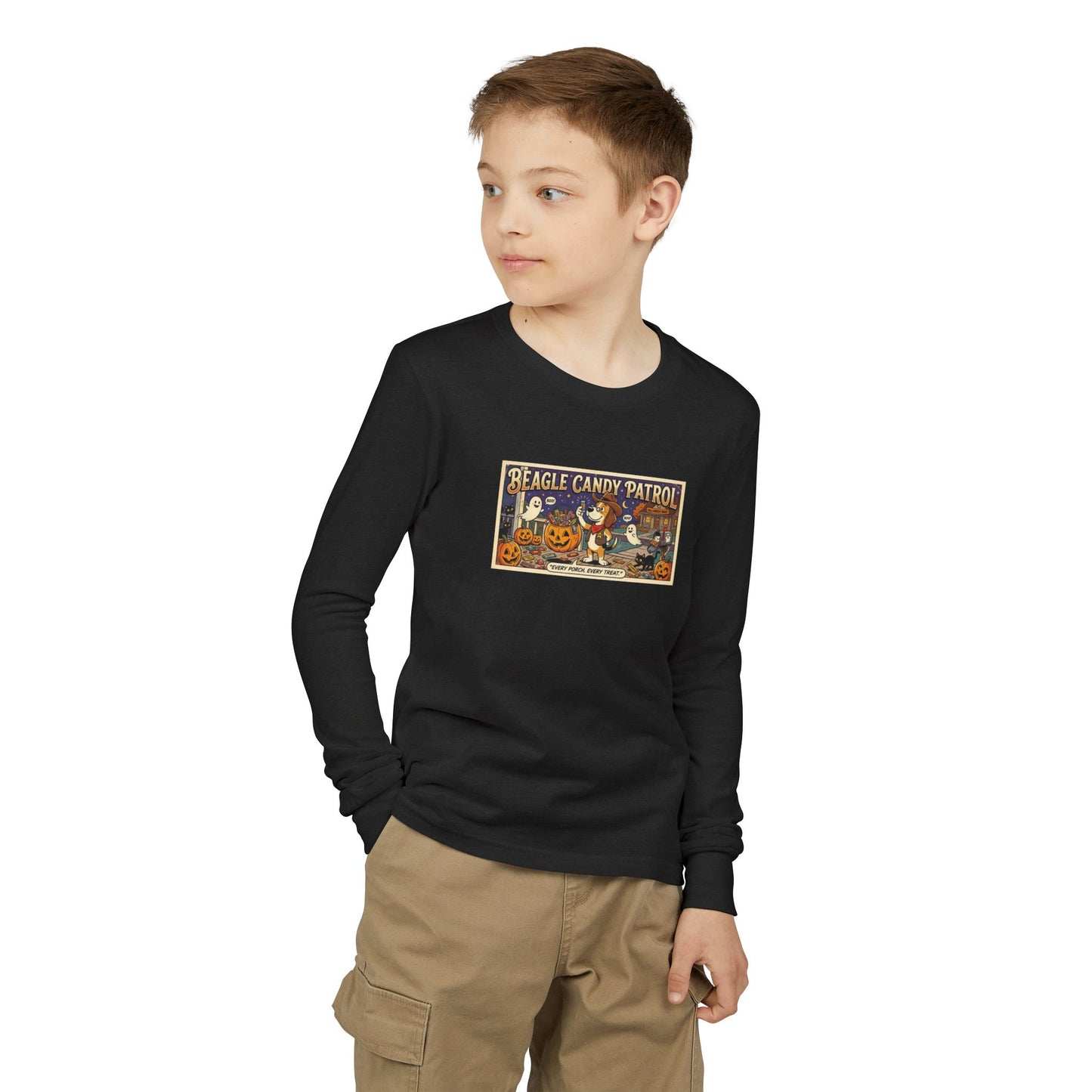 Friday Knights KIDS- Vintage 'Beagle Candy Patrol' Halloween Graphic