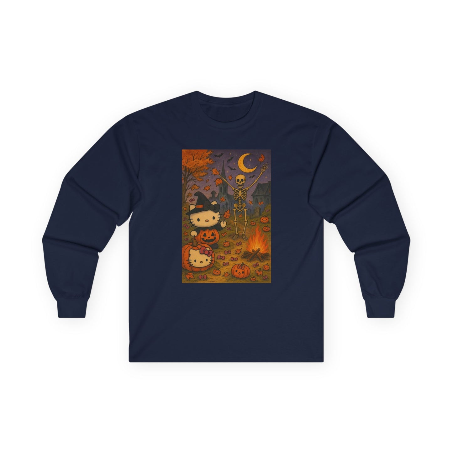Halloween Hello Kitty and Daniel spooky sweater